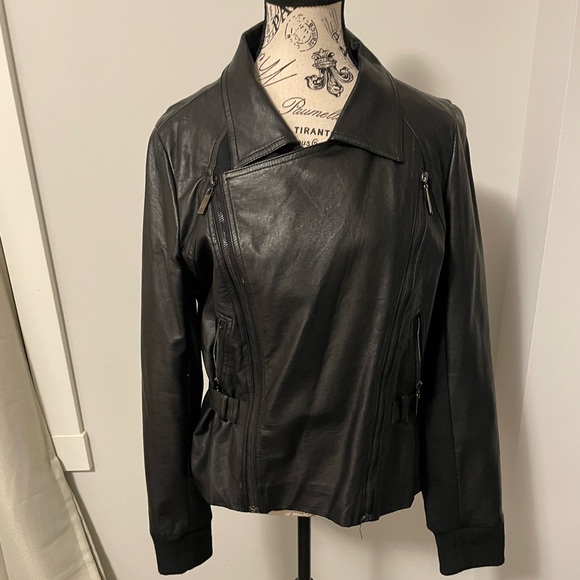 Club Monaco Leather Jacket - Picture 1 of 11